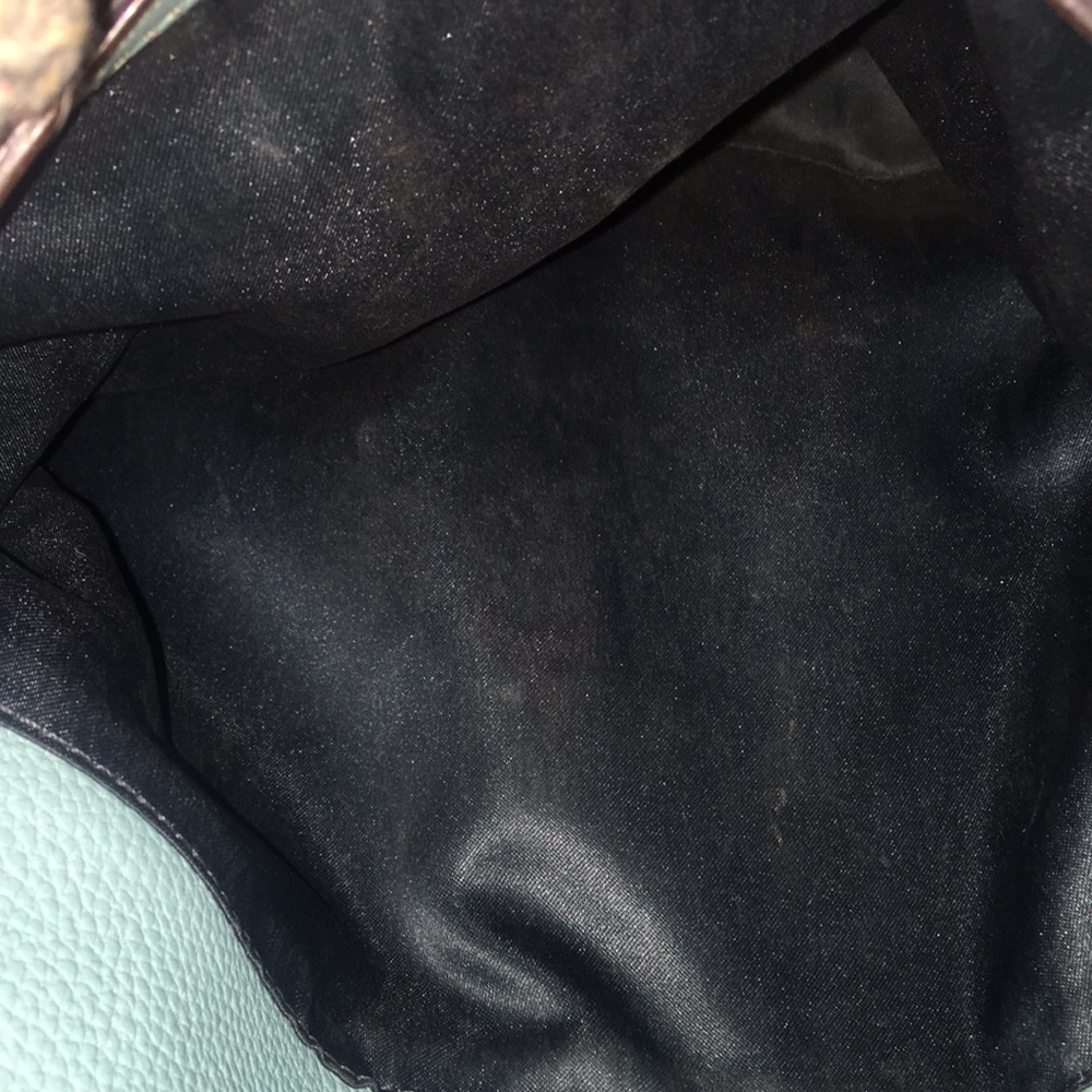 RARE Teal "Penelope" Pebbled Leather Tote - Picture 12 of 14